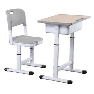 Conjunto de escritorio y silla para estudiantes Prosperous Seat, altura ajustable, diseño moderno y sencillo para uso en el aula escolar. - Product Image 1