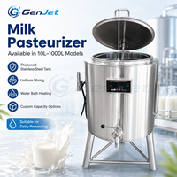Industrielle Milch-Thermoverarbeitungsmaschine 10-1000L SUS304 Edelstahl-Ummantelungstank Digitale Temperaturkontrolleinheit GenJet
