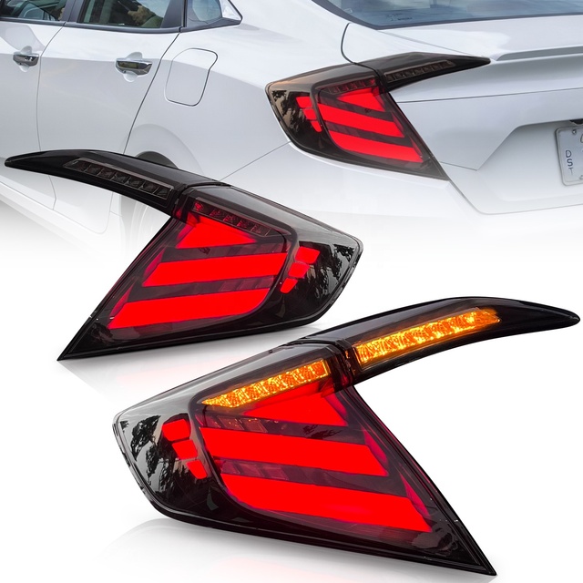 Archaic LED Taillight for 10th Honda Civic 2016 - 2021 Tail Lights Sedan with Animation Sequential Turn Civic Si X Tail Light