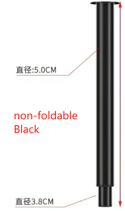 Nero Non pieghevole regolabile