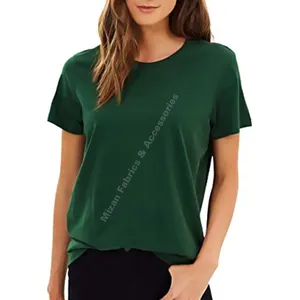 Bangladesh Manufactured High Export Oriented Quality Sustainable Tee for Women Plus Size Custom T-shirts Wholesale OEM Tshirt