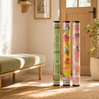 Tube de rangement transparent en acrylique anti-rayures pour tapis de jeu de mahjong domestique jusqu'à 33 pouces