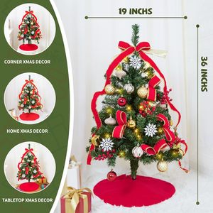 Christmas 2025 Table Xmas Decor Luxury Mini Spruce Artificial Christmas <b>Tree</b> 45cm/60cm/120cm/150cm/180cm Solvent Resistant LED - Product Image 4