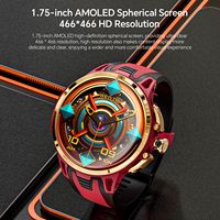 Reloj Inteligente Appllp 4PRO con Pantalla AMOLED de 1.75 Pulgadas, Ranura para Tarjeta SIM, Correa de Silicona, Pantalla Grande y Cámara Giratoria