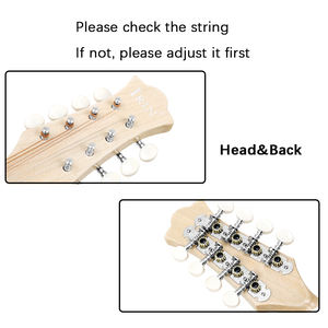 Mandoline en bois de forme de calebasse en érable japonais, couleur bois, apparence excellente, adaptée à la pratique domestique de haute qualité - Product Image 3