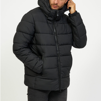Veste matelassée pour homme, chaude pour l'hiver, à capuche, écologique, respirante, style décontracté, rembourrage épais, pour un usage quotidien, offrant un ajustement confortable