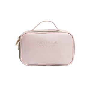 Portable Transparent Waterproof PU Cosmetic Storage <b>Bag</b> for Women Handheld Zipper Closure Travel <b>Wash</b> Accessory Fashion Style - Product Image 1