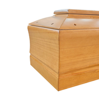 Ataúd Funerario Estilo Europeo, Ecológico, Tallado, de Fábrica, Personalizable, de Madera de Paulownia y Álamo