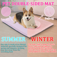 Moonking Tapis de canapé pour chien détachable, matelas de niche pour chien double face chaud pour l'hiver, grand lit élastique pour chien, coussin de couchage pour chat, accessoires
