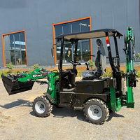 Mini Backhoe Loader Elektrik Multifungsi 4WD, Kapasitas Angkut 600kg, dengan Sertifikasi CE EPA Euro5, Dijual