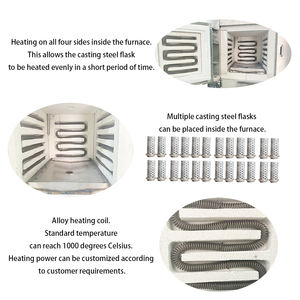 قوارير 4x9 معدنية للمجوهرات تسخين درجة حرارة عالية فرن دثر للمجوهرات المعملية فرن الإرهاق لصب المجوهرات - Product Image 4