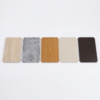 Panneaux muraux SPC écologiques de haute qualité, blanc mat marbré, pour revêtement mural de cuisine et salle de bain
