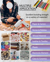 Lait blanc 7mm diamètre Silicone colle thermofusible bâtons expédition rapide pas de COV Art travail bricolage pour les obligations de papier céramique en plastique