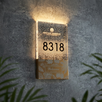 Enseigne lumineuse LED haut de gamme pour numéro de chambre privée d'hôtel