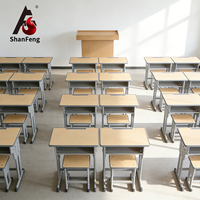 Ensemble Chaise et Bureau d'Étudiant Moderne, Durable et Confortable, Hauteur Réglable, pour École et Chambre, Matériaux Bois et Métal, Vente en Gros