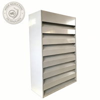 Grille d'aération acoustique extérieure en acier galvanisé, grille anti-bruit, grille d'entrée/sortie d'air pour unité de ventilation de salle technique