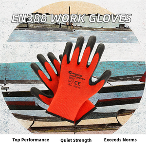 Guantes de Seguridad de Látex Recubiertos CHUANGYING En388 Rojos Antiestáticos Resistentes a Desgarros de 26 cm con Agarre <span class=keywords><strong>Wonder</strong></span> Grip para Trabajadores de la Construcción - Product Image 2