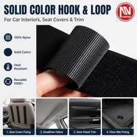 Bande auto-agrippante souple et fine en nylon moulé par injection, écologique, pour housses de siège de voiture et revêtements de plafond intérieur