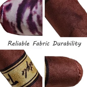 Juguete de Peluche para Perros con Forma de Cigarro, Color Marrón Oscuro, con Sonido, para Interiores - Product Image 3