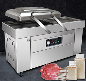 Double Chamber Electric Vacuum Packing Machine 304 Stainless Steel for Seafood/Salted Meat/Dry <b>Fish</b>/Pork/Beef/Rice/Textiles - Product Image 1