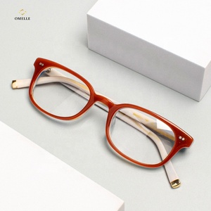 Handmade trong suốt kính quang học khung bất thường hợp thời trang Thiết kế dành cho nam giới và phụ nữ nhỏ Acetate cảnh tượng khung - Product Image 1