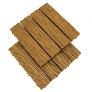 Dalles de terrasse emboîtables pour toits, résistantes aux intempéries, amovibles, flottantes, en WPC - Product Image 5