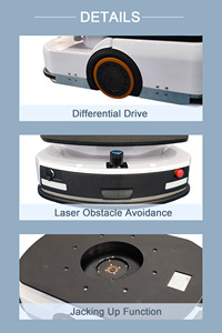 Robot AGV mobile MDBOT personnalisé, capacité de charge de 600 kg, autonomie de 8 heures, fonction de levage, manutention de matériaux sur étagères, laser SLAM - Product Image 5