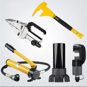 Emergency <b>Tool</b> Kit 5 Piece <b>Set</b> Hydraulic Door Breaching <b>Tools</b> For <b>Fire</b> Rescue Aluminum Alloy Yellow - Product Image 1
