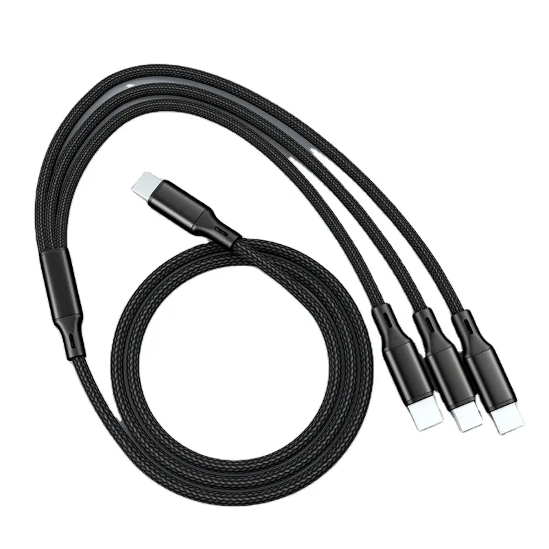 3In1 Cable Type C Micro Usb 8Pin Cable Pd Usb C Charger Fast Charge Usbc for Phone Tablet Tipo C 3 In 1 Cord