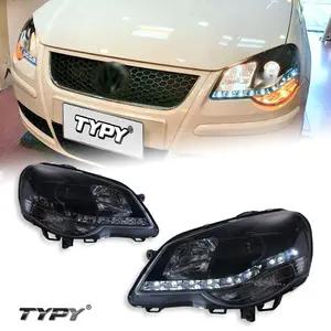 Ensemble de phares en plastique TYPY pour Polo 2005-2010, phares de conversion, projecteurs, feux de jour à LED, IP68 - Product Image 1
