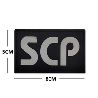 SCP Foundation logo Bordado reflectante Gancho y bucle Moral IR Patch Scp Foundation Patch