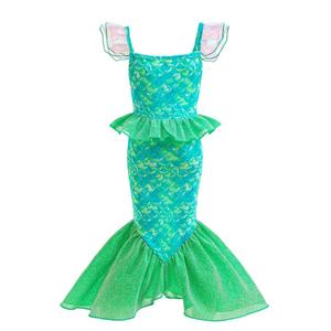 Disfraz de <span class=keywords><strong>Sirenita</strong></span> Ariel de Shengchi, Vestido Elegante para <span class=keywords><strong>la</strong></span> Noche, Ropa para Fiesta de Halloween, Vestidos de Disfraces para Niños, Disfraces de Carnaval - Product Image 2