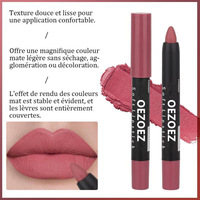 Ensemble crayon à lèvres et rouge à lèvres le plus vendu pour définir la forme des lèvres et les faire apparaître blanches et durables