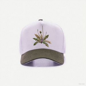 Gorra de Béisbol Blanca y Verde con Estampado de Hojas, Clásica, Transpirable, de 5 Paneles, de Algodón, Estilo Deportivo, Venta al Por Mayor - Product Image 4