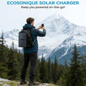 ALECTER 15W Monocrystalline Silicon 23.5% Efficiency Lightweight <b>Portable</b> Foldable <b>Solar</b> <b>Panels</b> Charger USB Fast Charging Black - Product Image 3