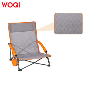 WOQI أرجل قصيرة للأماكن الخارجية سهلة الحمل مقعد منخفض لأثاث الحدائق كرسي تخييم بأرجل قصيرة - Product Image 5