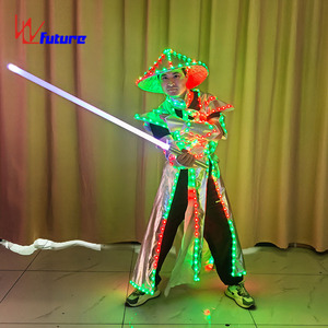 Veli <span class=keywords><strong>LED</strong></span> Luminosi in Seta per Spettacoli, Accessori da Balletto Rettangolari Arcobaleno per Danza del Ventre - Product Image 3
