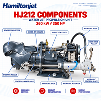 En stock - Unité de jet axial HamiltonJet HJ212 Waterjet 260 kW 350 CV avec impeller de 215 mm