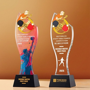 Ensemble <span class=keywords><strong>de</strong></span> trophées sportifs en cristal K9 personnalisables, basket-ball, tennis, volley-ball, prix <span class=keywords><strong>de</strong></span> compétition en <span class=keywords><strong>verre</strong></span> gravé en 3D - Product Image 3