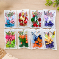 Décoration de gâteau de luxe avec fausses boules, papillons et feuilles pour anniversaires, mariages et fêtes – Kits de décoration de gâteaux
