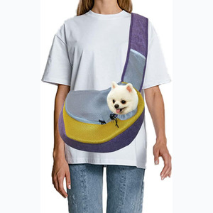 Muestra gratis bolsa de transporte de mascotas impermeable Material Oxford cuadrado para cachorro gato gatito Cross Body perro Sling para pájaros Uso de viaje - Product Image 1