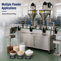 Machine de remplissage automatique de poudre haute précision à double tête à vis sans fin pour épices et café, de 50g à 1000g