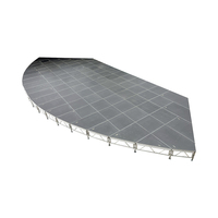 Plateforme de scène modulaire réglable en alliage d'aluminium portable, podium en forme de T, structure de scène
