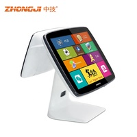 Système de point de vente tout-en-un ZHONGJI avec écran tactile 15 pouces, modèle Windows A3, Wi-Fi 6, caisse enregistreuse pour les magasins