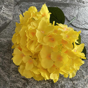 <span class=keywords><strong>Bouquet</strong></span> d'hortensia réaliste à 5 têtes avec feuilles fleur artificielle vente chaude maison salon décor <span class=keywords><strong>de</strong></span> mariage - Product Image 4