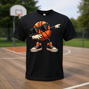 Camiseta Dabbing Basketball Ball Sunglasses, unisex, talla para adultos S M L XL XXL - Product Image 3
