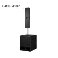 Haut-parleur colonne coaxial passif H406 4 x 6,5 pouces, 129 dB SPL max, en contreplaqué, pour sonorisation PA, idéal pour églises, scènes et événements en direct