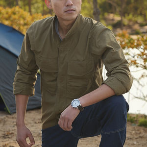 जापानी ऑस्ट्रियन ऊन प्लस आकार थोक सस्ते लंबी आस्तीन पुरुषों के सूट शर्ट व्यवसाय पेशेवर टर्टलनेक आकस्मिक कपड़े - Product Image 2