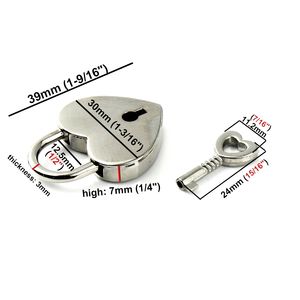 Cerradura de bolsa <span class=keywords><strong>Retro</strong></span> en forma de corazón con llave, pequeña maleta de aleación, piezas de bolso, accesorios, caja de equipaje, candado - Product Image 2