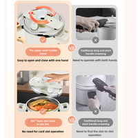 Cuisinière à gaz et à induction en acier inoxydable 316 de haute qualité ustensiles de cuisine autocuiseur anti-déflagrant